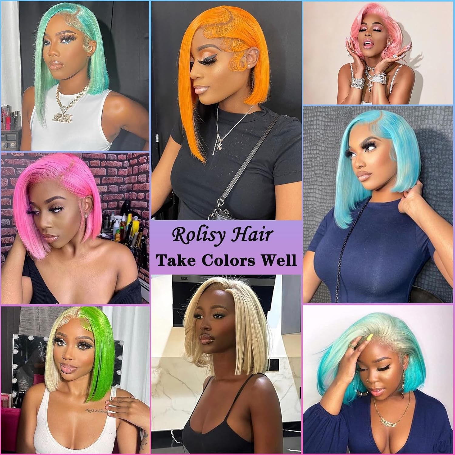 613 Blonde Wig Human Hair wig _ 13×4 HD Transparent 613 Lace Front Wig_ Human Hair Pre Plucked with Baby Hair 180% Density Wig for Women_ Blonde Bob Wig 8 Inch Straight Bob Wig
