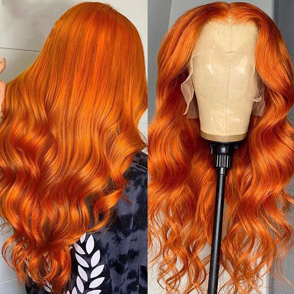 Cinnamon Color Lace Front Wig Human Hair Wig