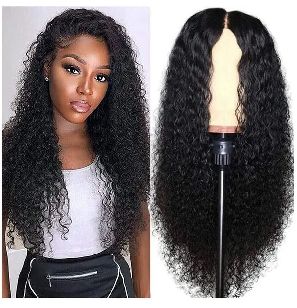 Water Wave Human Hair Front Wig, Brazilian Long Curly Lace Wavy Hair Wig