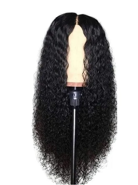 Water Wave Human Hair Front Wig, Brazilian Long Curly Lace Wavy Hair Wig